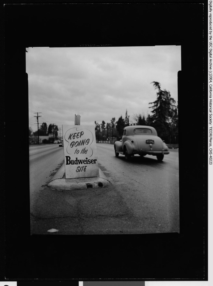 Anheuser-Busch's Budweiser groundbreaking, Van Nuys, 1952