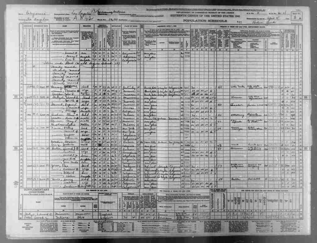 The 1940 Census and Hamlin&nbsp;Street.