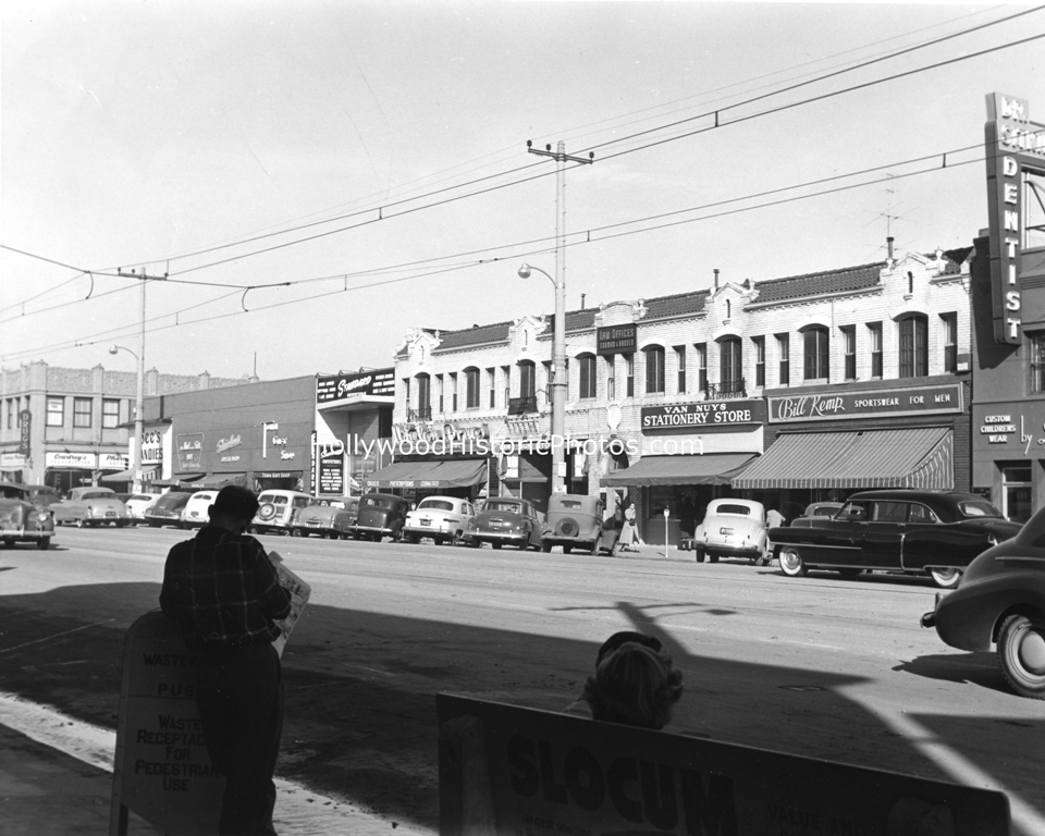 Van Nuys Blvd. at Friar, Van Nuys, CA,&nbsp;1950