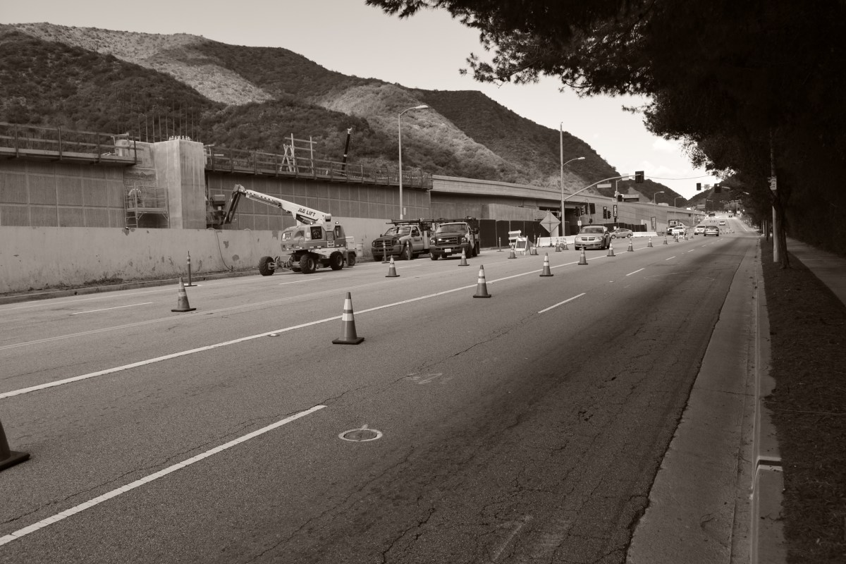 Near Getty Looking N