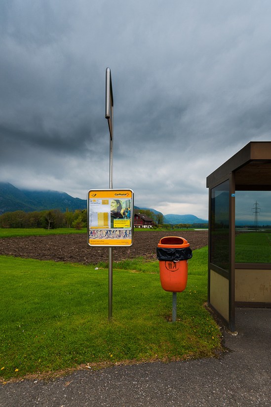 Bus Stop Crebelley, Vaud, Switzerland © 2013 Gerald Verdon