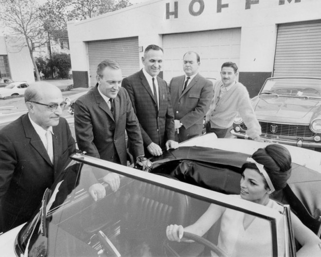 12/3/63: New Fiat 1500 Spyder Convertibles arrive.