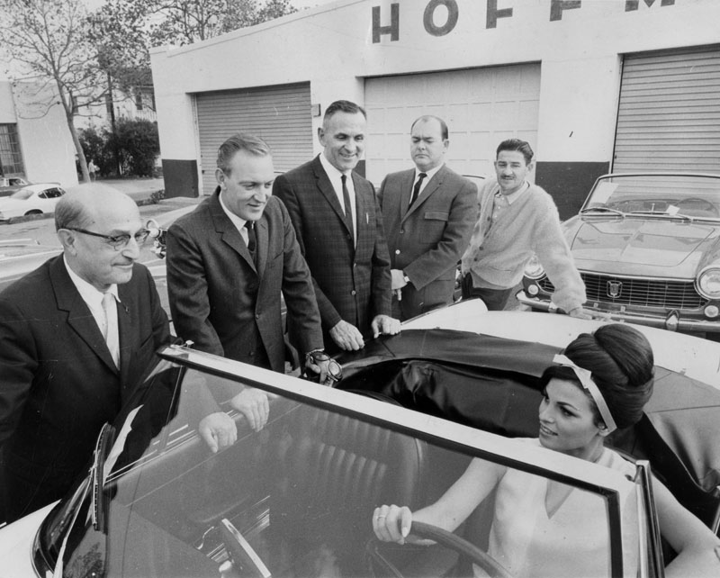 12/3/63: New Fiat 1500 Spyder Convertibles arrive.