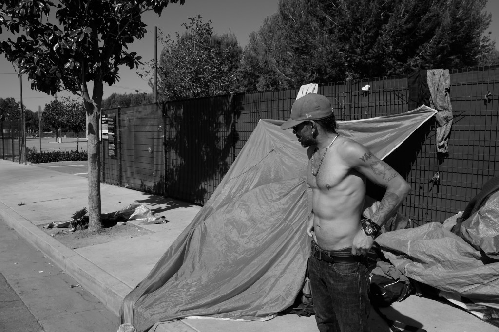 Living in Tents Along Aetna&nbsp;Street