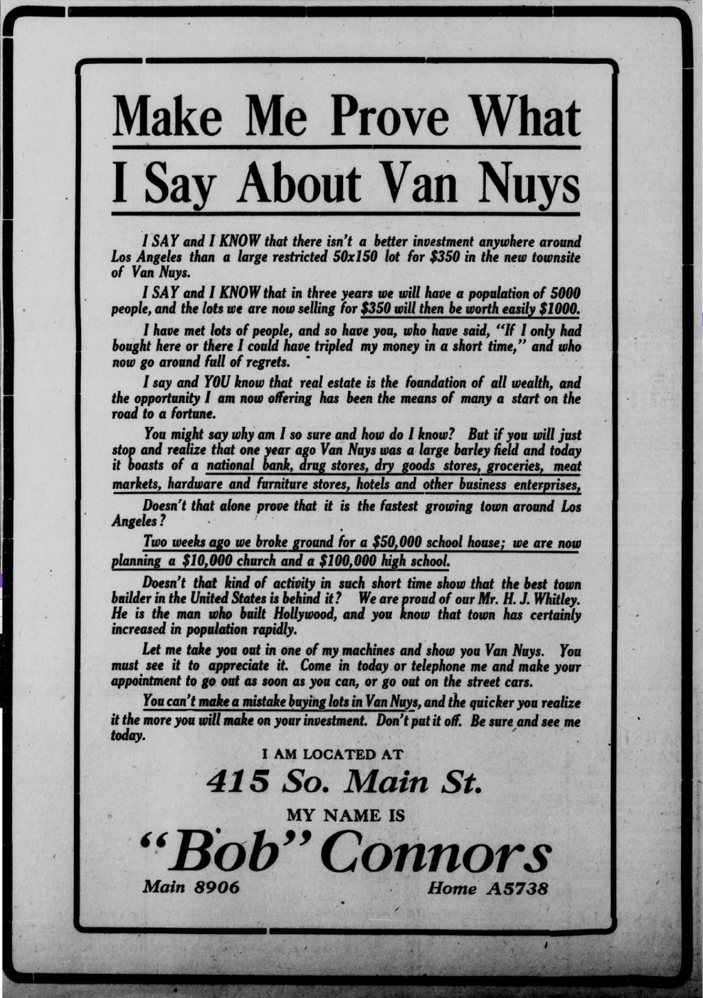 Make Me Prove What I Say About Van&nbsp;Nuys