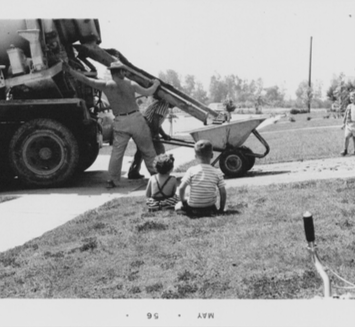 May 1956/ View south down Columbus towards Vanowen/Bassett