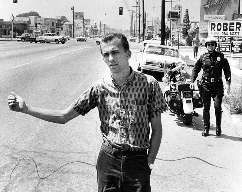 1963: LAPD Warns Hitchhikers of Predatory Homosexuals.