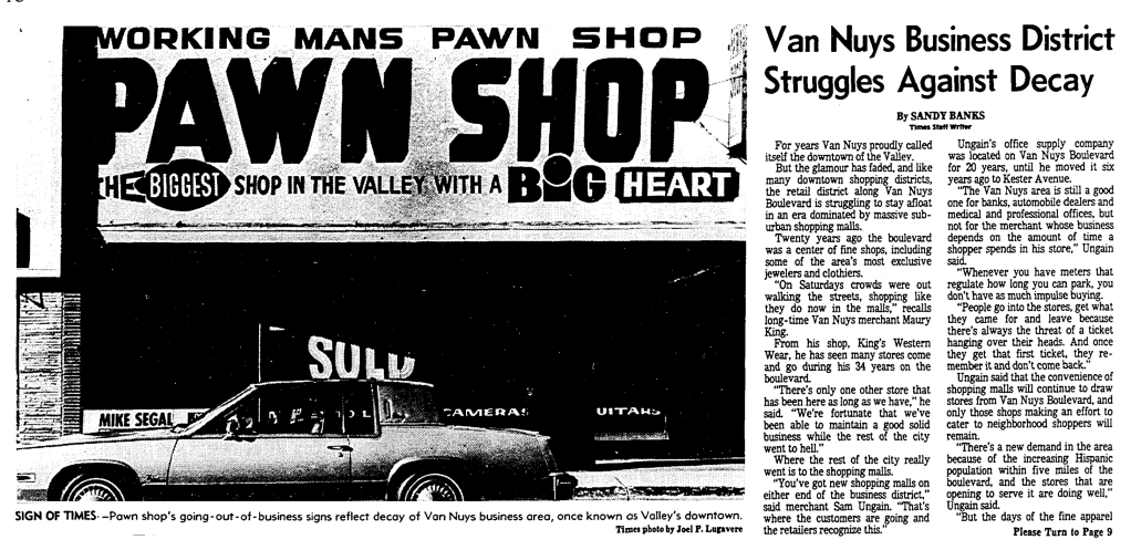 Van Nuys Business District Struggles Against Decay: 12 23 1979