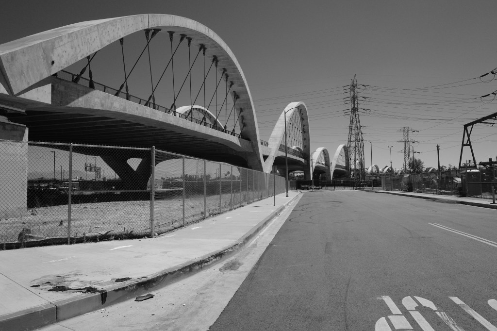 Walking Along the 6th Street Bridge.